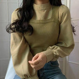 LOVEMI Ltop Green / One size Lovemi -  Korean ins age reduction vest small sling set for women
