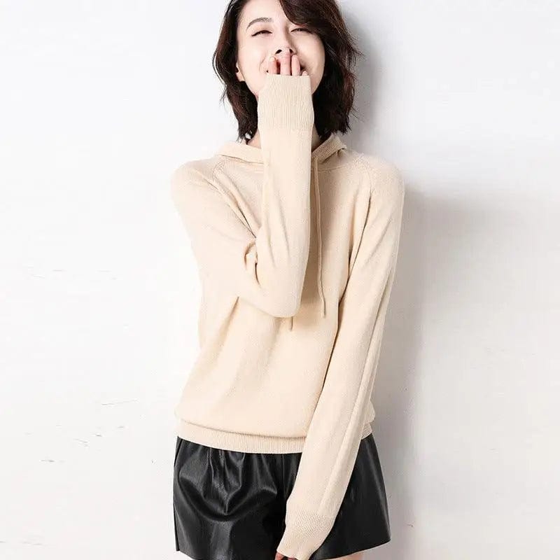 LOVEMI  Ltop Lovemi -  Spring and autumn hooded sweater women pullover
