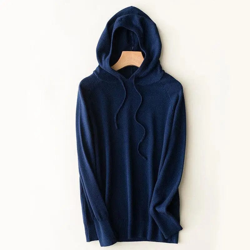 LOVEMI  Ltop Navy blue / S Lovemi -  Spring and autumn hooded sweater women pullover