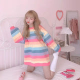 LOVEMI Ltop Photo Color / M Lovemi -  Student Korean Style Trendy Loose Harajuku Style Thin Blouse