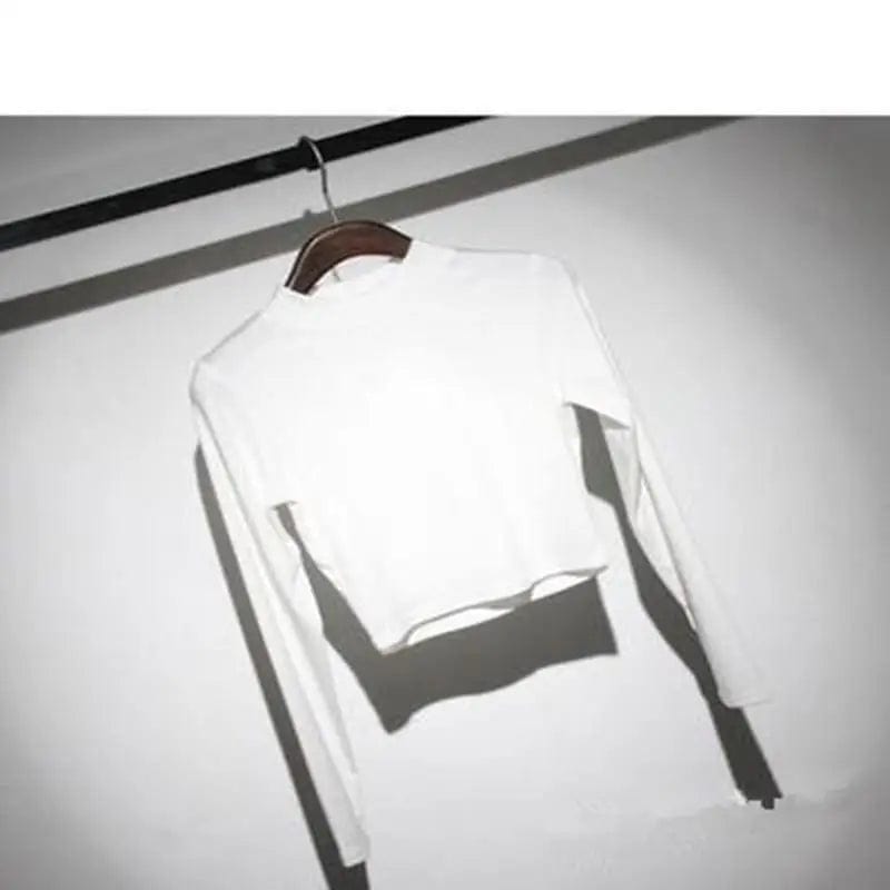 LOVEMI Ltop White / Free size Lovemi -  High waist long sleeve tight T-shirt