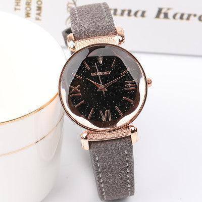 Luxury Ladies Watch Starry Sky Watches For Women Fashion-Gray-3