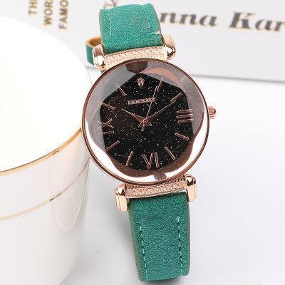 Luxury Ladies Watch Starry Sky Watches For Women Fashion-Green-4
