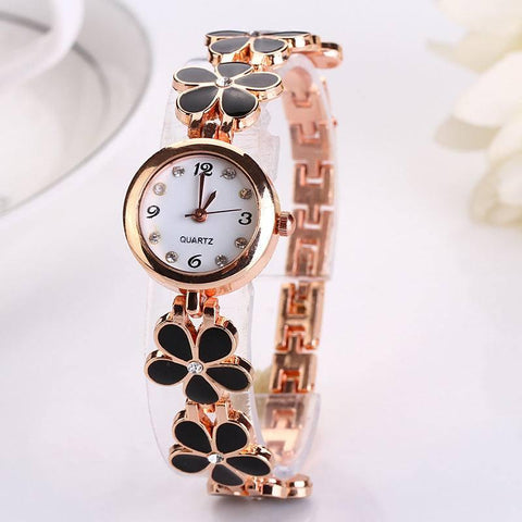 Lvpai Luxury Casual Fashion Bracelet Watch Flower Strap-4