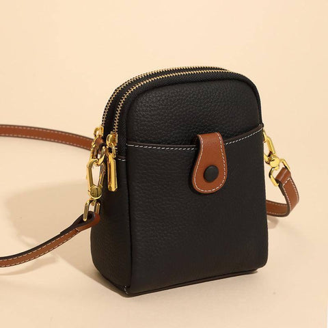 Lychee Pattern Mobile Phone Bag Small High Quality Leather-4