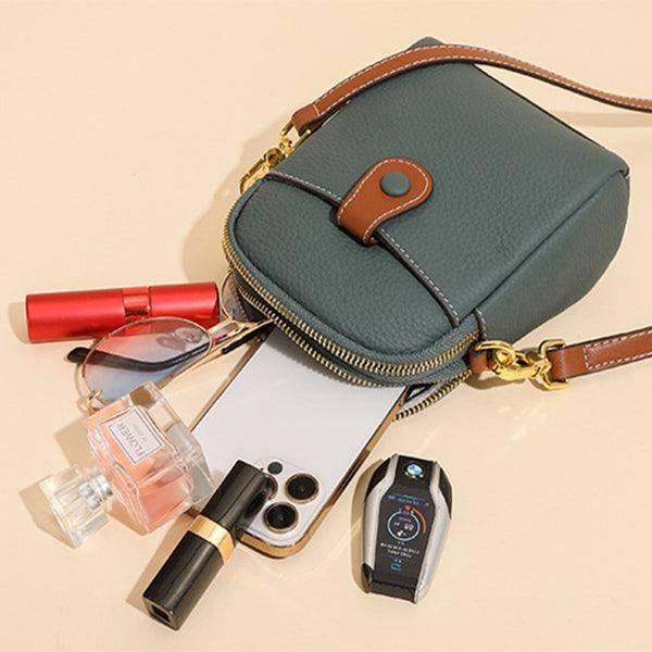Lychee Pattern Mobile Phone Bag Small High Quality Leather-7