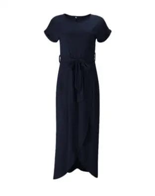 LOVEMI  Maxi Dresses Black / 2XL Lovemi -  new color, short sleeves, flat sleeves, irregular