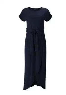 LOVEMI  Maxi Dresses Navyblue / 2XL Lovemi -  new color, short sleeves, flat sleeves, irregular