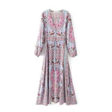 LOVEMI Maxi Dresses Photo Color / L Lovemi -  Spring and summer new European station positioning print
