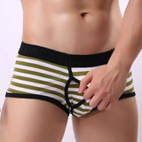 Men's Underwear Boxer Briefs Side Opening Boxer Briefs-ArmyGreen-8