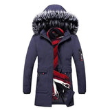 LOVEMI - Lovemi - Men's fur collar hooded down jacket