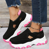 Sport Shoes Women Fashion Outdoor Flat Heel Round Toe Preppy Running Shoes-10