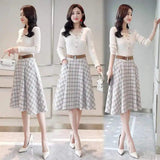 LOVEMI Midi Dresses Apricot / L Lovemi -  Suit/skirt Spring Trend, Simple Personality, Slim, Slim,