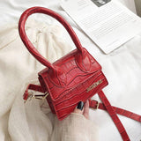 Mini Bags Korean Fashion Fashion One-shoulder Portable-Red-10