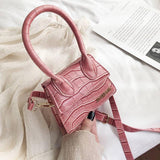 Mini Bags Korean Fashion Fashion One-shoulder Portable-Pink-5