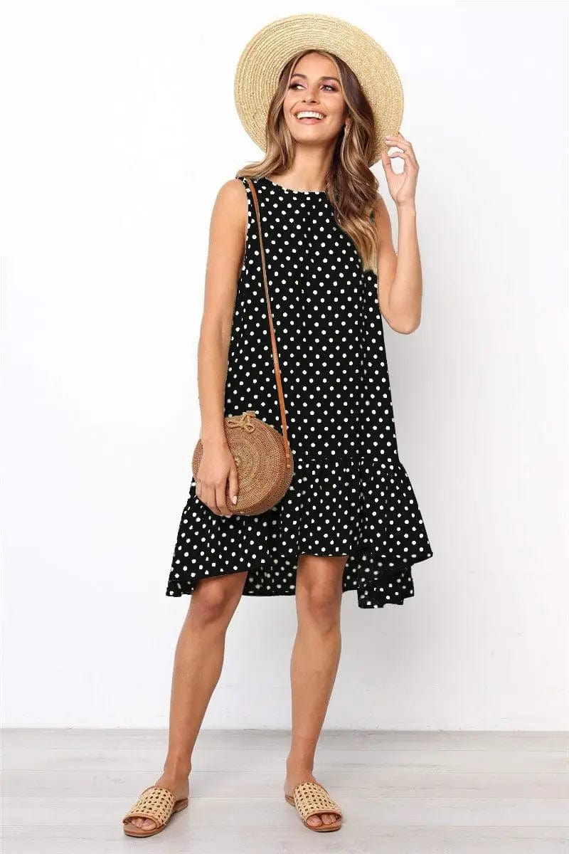 LOVEMI  Mini Dresses BlackA / 2XL Lovemi -  Ruffled sleeveless strapless skirt