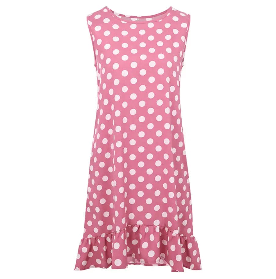 LOVEMI  Mini Dresses Pink / 2XL Lovemi -  Ruffled sleeveless strapless skirt