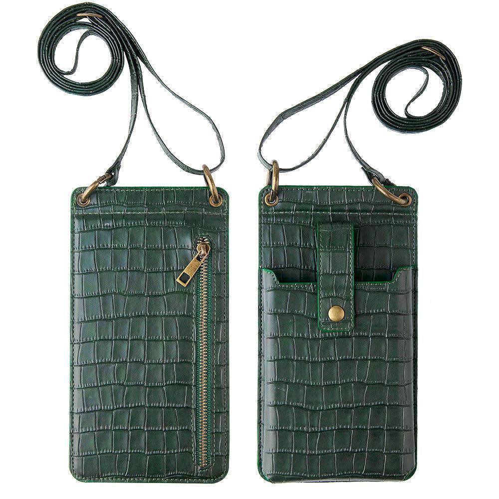 Multi-function Crossbody Bags For Mobile Phone-Green-10