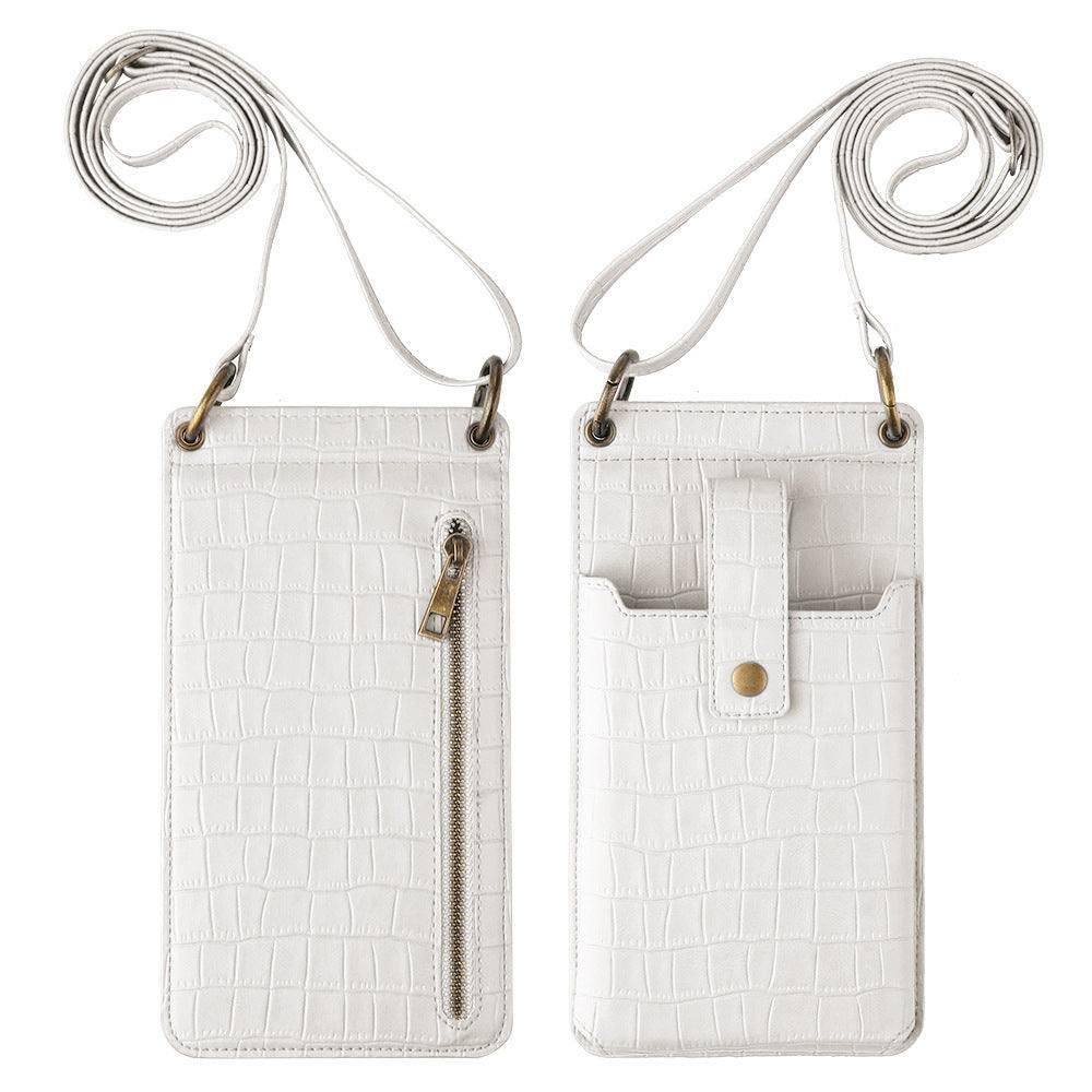 Multi-function Crossbody Bags For Mobile Phone-White-5