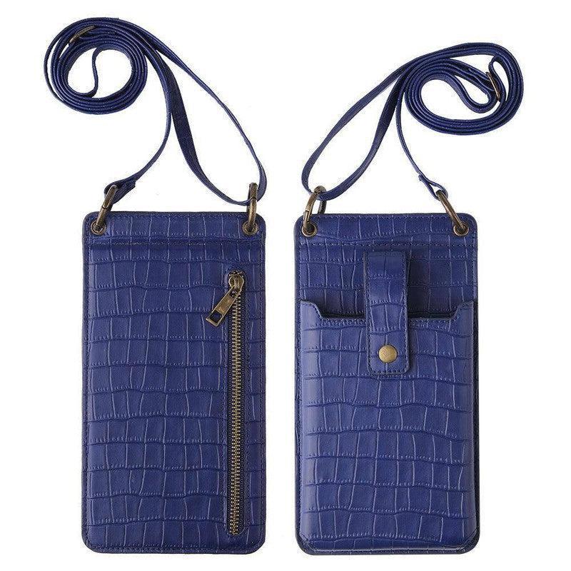 Multi-function Crossbody Bags For Mobile Phone Crocodile-pattern Wallet Card Holder-6