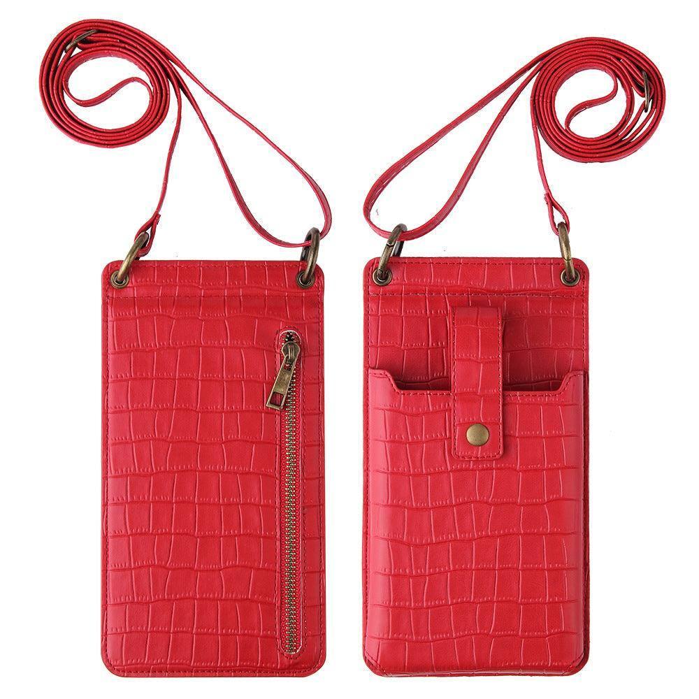 Multi-function Crossbody Bags For Mobile Phone-Red-8