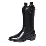 new Autumn Fashion Mid-calf Boots For Women Pointed Sleeve-7