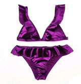 new bikini sexy swimsuit Europe and America triangle nylon-Lightpurple-2