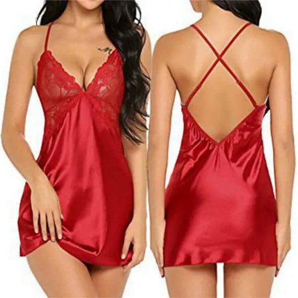 LOVEMI  Nightgown 02Red / L Lovemi -  Sexy Lingerie Factory European And American Foreign Trade
