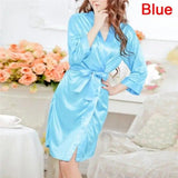 LOVEMI  Nightgown Blue Lovemi -  Women's Sexy Lingerie Set Sexy Ice Silk Robe with Bathrobe