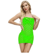 LOVEMI  Nightgown Fruitgreen / One size Lovemi -  Hot Drill Sexy Lingerie Net Bag Hip Skirt Shiny Point Drill