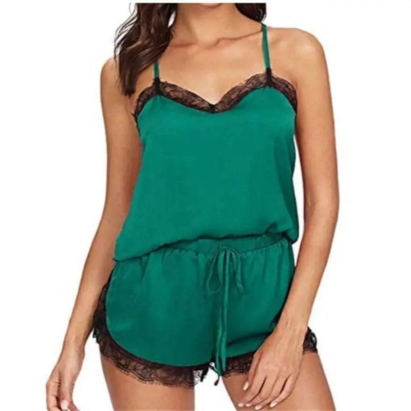 LOVEMI  Nightgown Green / S Lovemi -  Sexy Lingerie Summer Home Pajamas