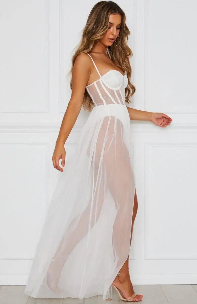 LOVEMI  Nightgown Lovemi -  Sexy Lingerie Muse Marcy Costume White