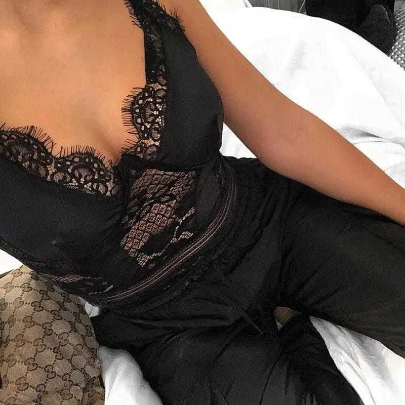 LOVEMI  Nightgown Lovemi -  Women's buttock base onesie top sexy lingerie onesie