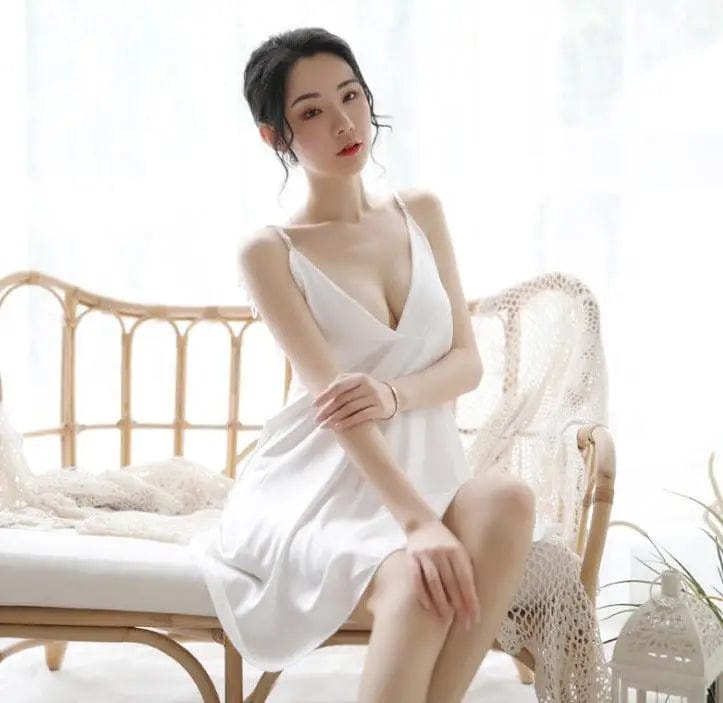 LOVEMI  Nightgown White / One size Lovemi -  Ladies Angel Wings Sling Nightdress