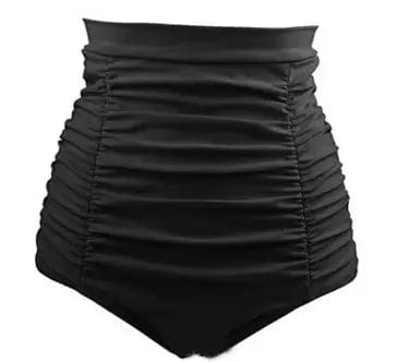 LOVEMI  One piece Black / M Lovemi -  Sexy Solid High Waist Bikini Bottom Women Swimwear