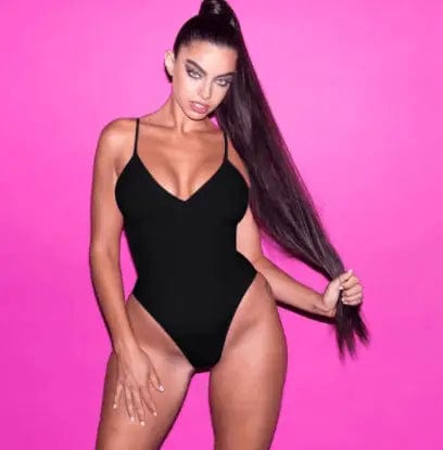 LOVEMI  One piece Black / XS Lovemi -  Summer Bikini Backless String Large Size Sexy Solid Color Triangle One-piece Swimsuit