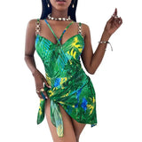 LOVEMI  One piece Green / S Lovemi -  Women's One Piece Swimsuit Women's Printed Bikini