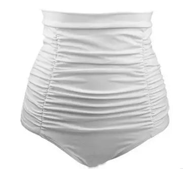 LOVEMI  One piece White / XL Lovemi -  Sexy Solid High Waist Bikini Bottom Women Swimwear