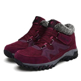 Outdoor Snow Plus Velvet Warm Women's Cotton Shoes-6