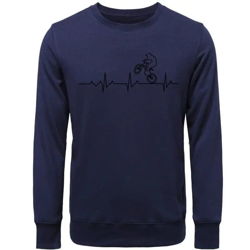 LOVEMI Outerwear & Jackets Men 04Navy Blue / S Lovemi -  Printed pullover sweater