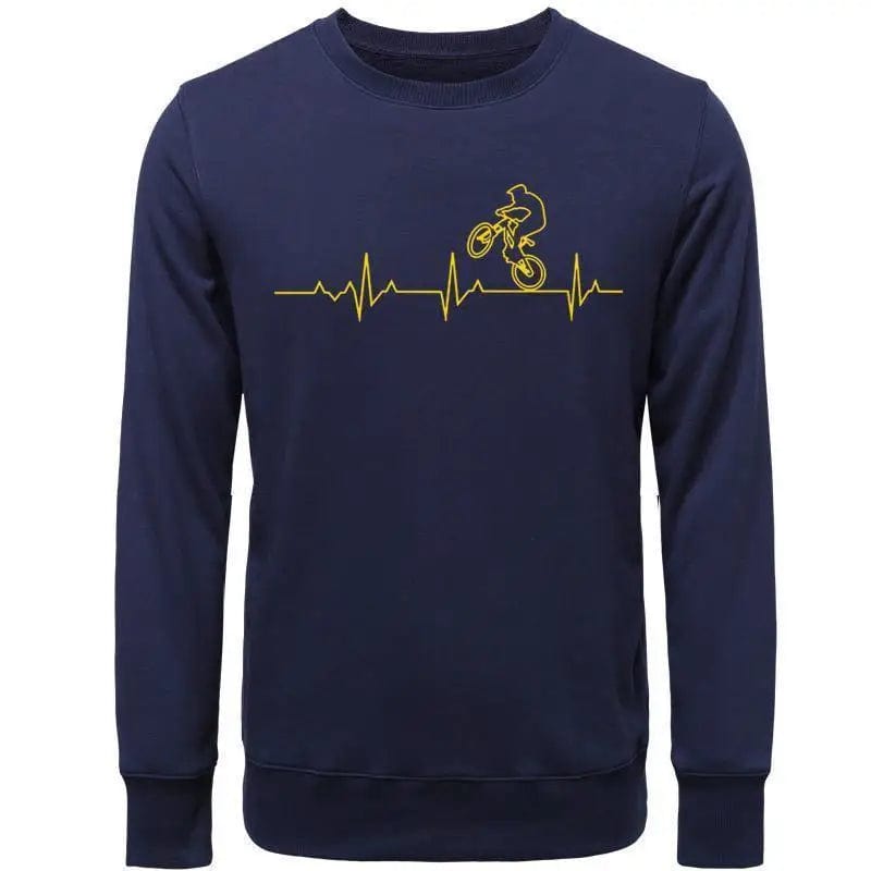 LOVEMI Outerwear & Jackets Men 05Navy Blue / M Lovemi -  Printed pullover sweater