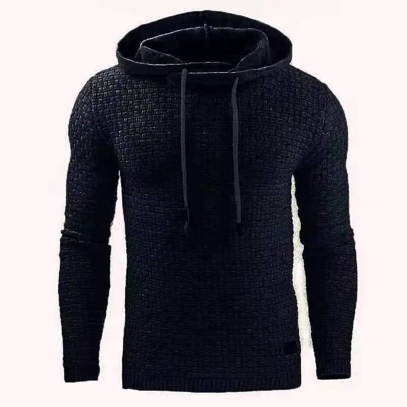 LOVEMI Outerwear & Jackets Men Black / 3XL Lovemi -  Long Sleeve Warm Hooded Sports Jacquard Sweatshirt
