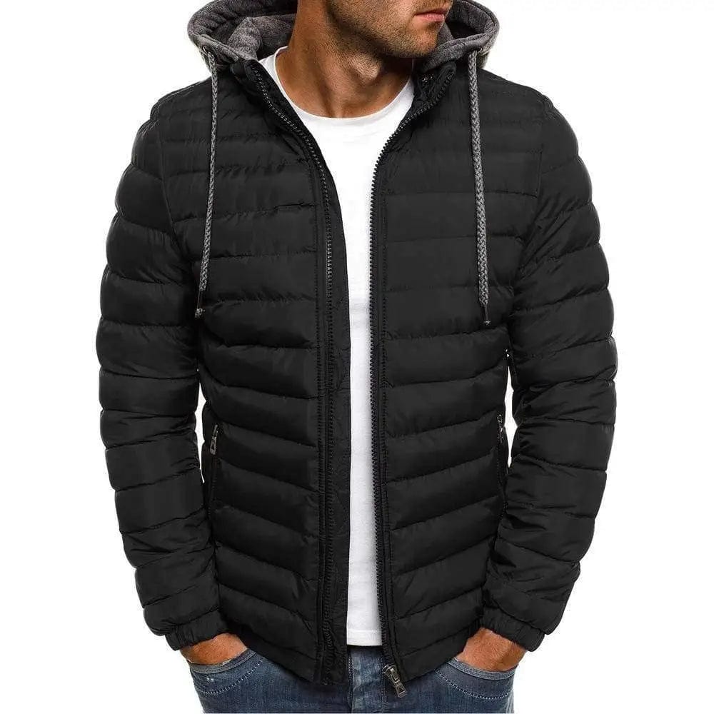 LOVEMI Outerwear & Jackets Men Black / XL Lovemi -  Warm Hooded Casual Cotton Jacket