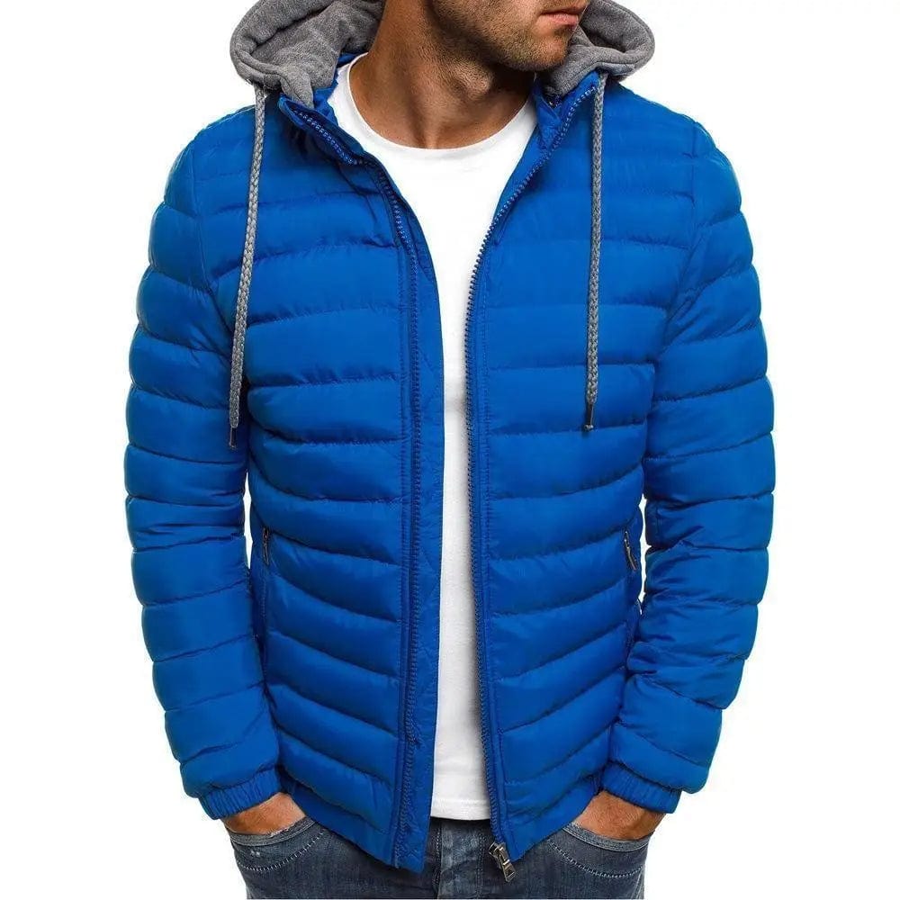 LOVEMI Outerwear & Jackets Men Blue / 2XL Lovemi -  Warm Hooded Casual Cotton Jacket