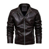 LOVEMI Outerwear & Jackets Men Dark Brown / USA S Lovemi -  Men Leather Jacket Winter And Autumn Motorcycle PU Warm