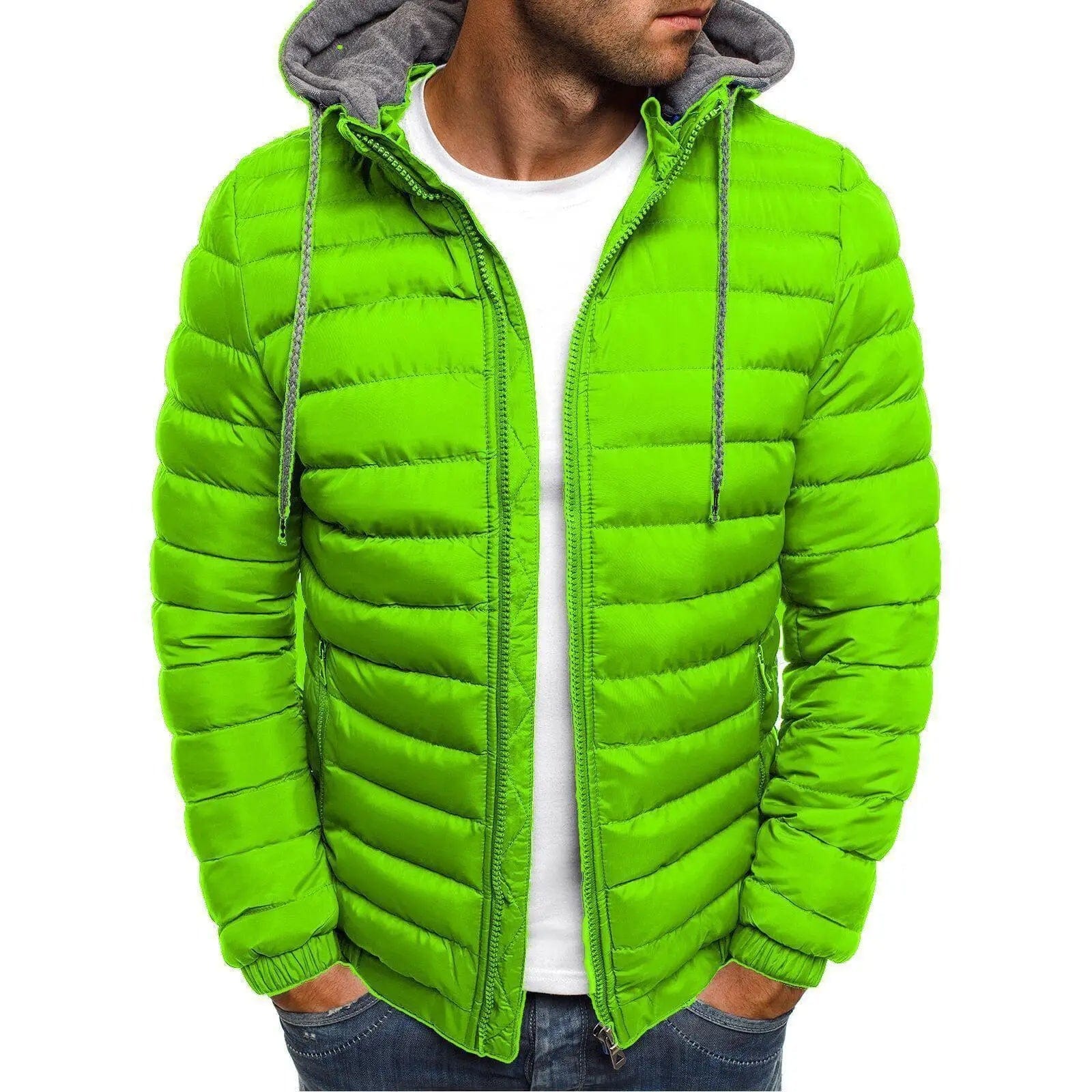 LOVEMI Outerwear & Jackets Men Green / L Lovemi -  Warm Hooded Casual Cotton Jacket