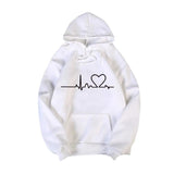 LOVEMI Outerwear & Jackets Men Lovemi -  Simple print hooded couple's sweater