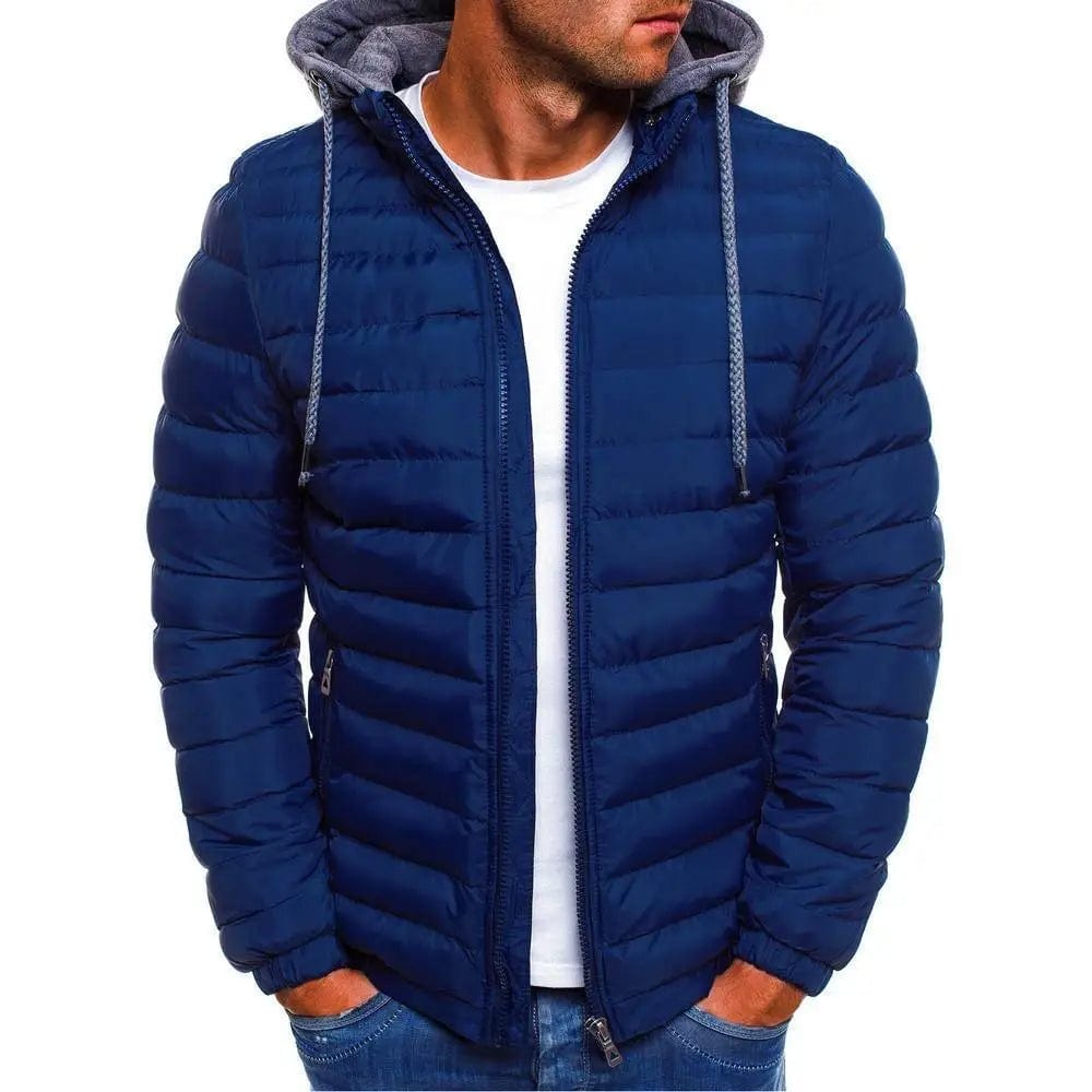 LOVEMI Outerwear & Jackets Men navy blue / XL Lovemi -  Warm Hooded Casual Cotton Jacket