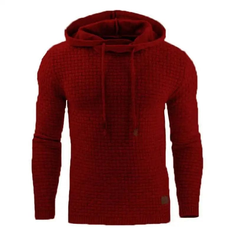 LOVEMI Outerwear & Jackets Men Red / 3XL Lovemi -  Long Sleeve Warm Hooded Sports Jacquard Sweatshirt