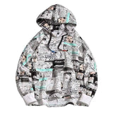 LOVEMI - Lovemi - Oversized Spring Printed Hoodie For Men